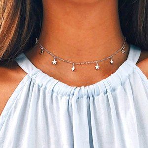 Star Chain Choker Silver